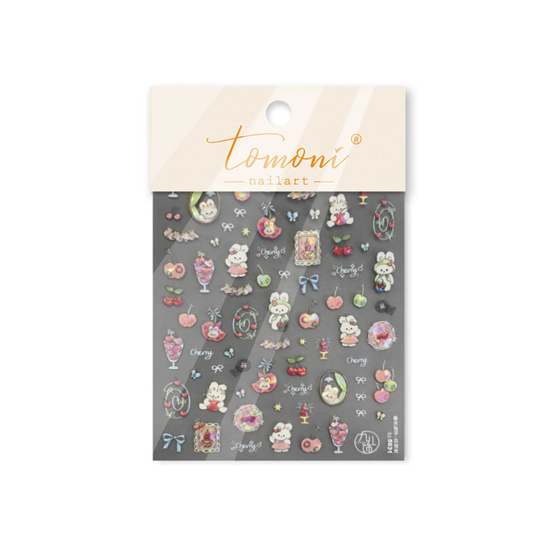 365nails: "Cherry Bunny Sweet Shop" – nail art stickers
