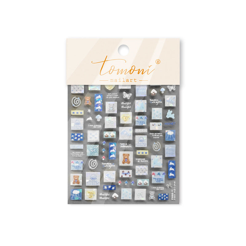 Blue Bear Journal – Cozy Vintage Nail Art Set