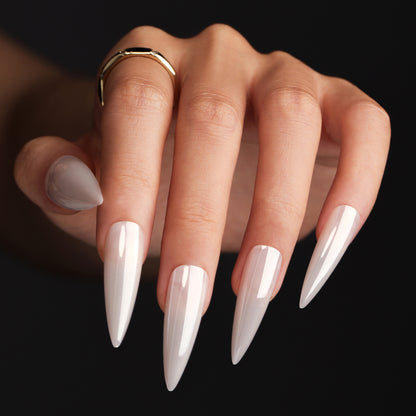Factory direct sales press-on nails aurora solid color fake nail simple nail piece  hot-selling long-pointed nail piece｜365nails