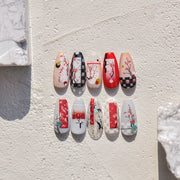 365nails: 梅花與喜鵲中國水墨畫 — 美甲貼紙