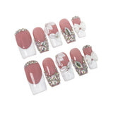 Crystal Bloom Series Press-On Nails