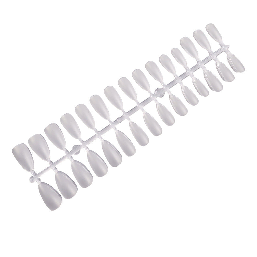 Nail Tips The new press on nails piece is divided into 20 pieces, the whole piece is seamless, and the short one is fully attached to the trapezoidal matte nail piece fake nail.