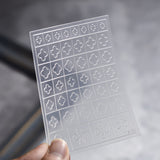 Clear Embossed Nail Stickers – Multi-Pattern Outline Set