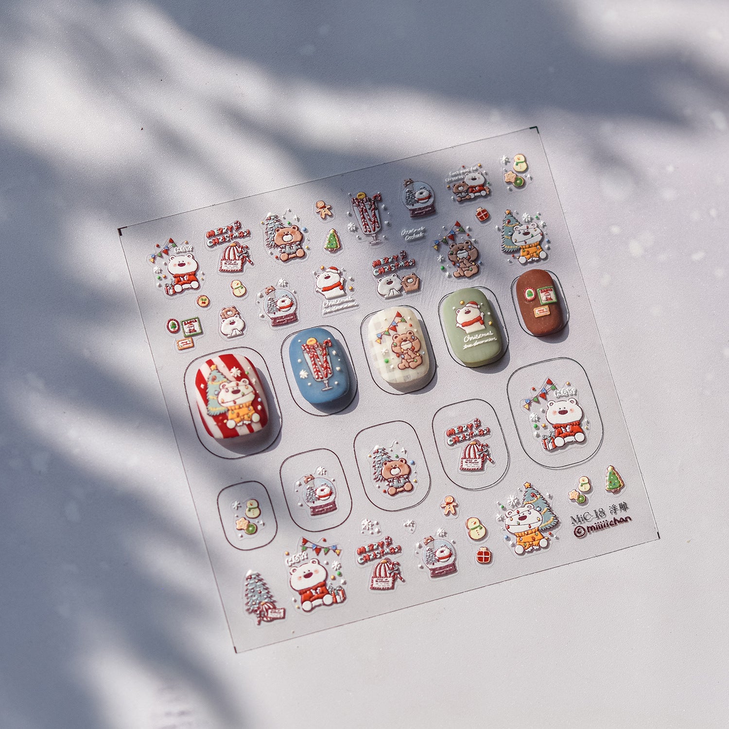 365nails: "Miiiichan Winter Friends" – nail art stickers