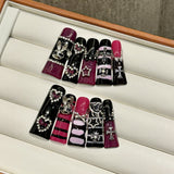 Manicura de pico de pato alargada Trabajo con sobrepeso Área de uñas limitada Manicura de uñas postizas hechas a mano | 365nails