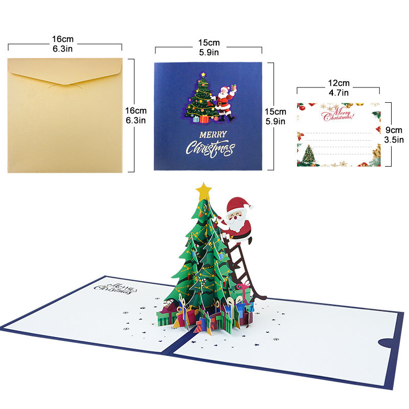 New creative three-dimensional greeting card Christmas gingerbread house ornament holiday greeting card