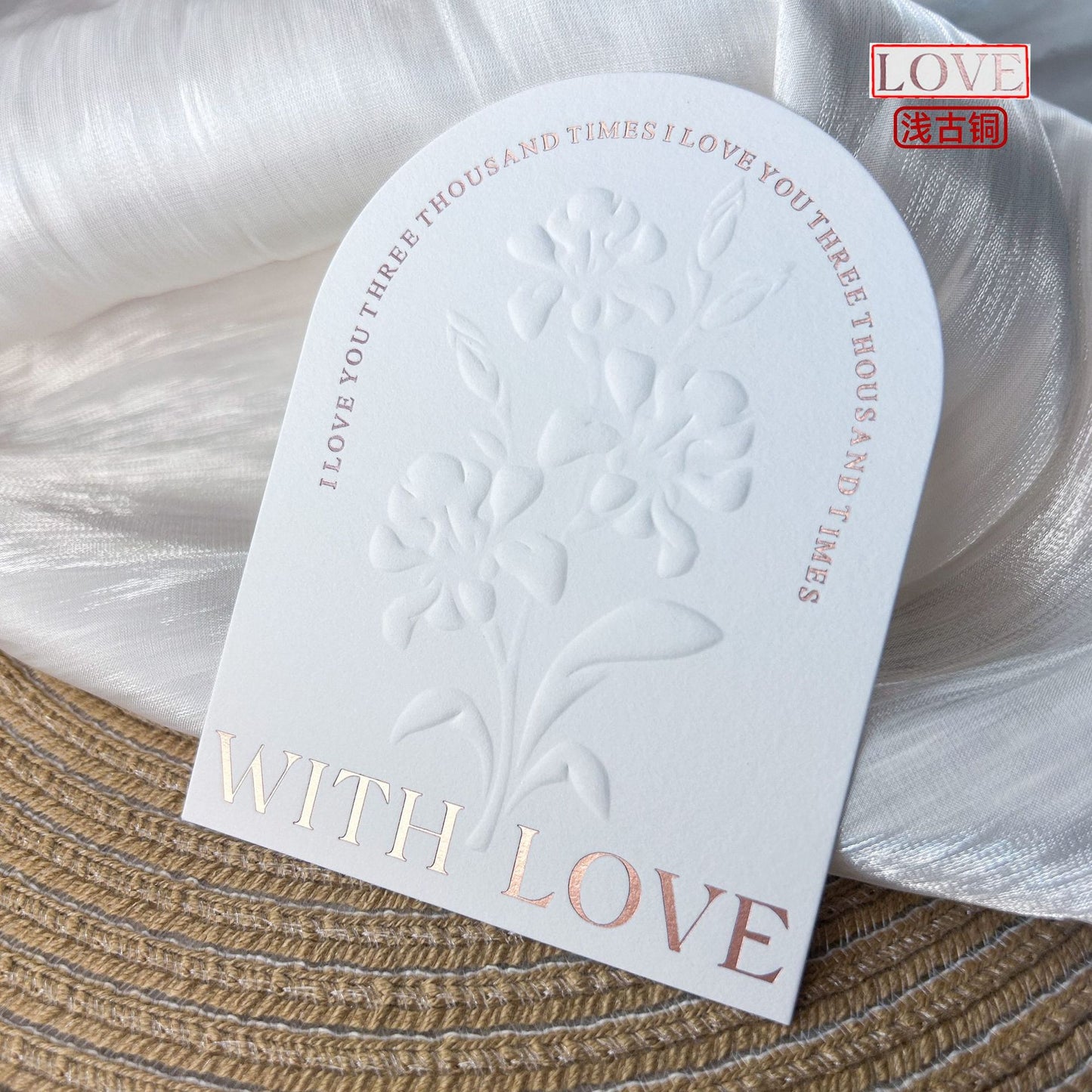 Embossed Gold Cotton Display Cards for Press On Nails (MOQ=50)