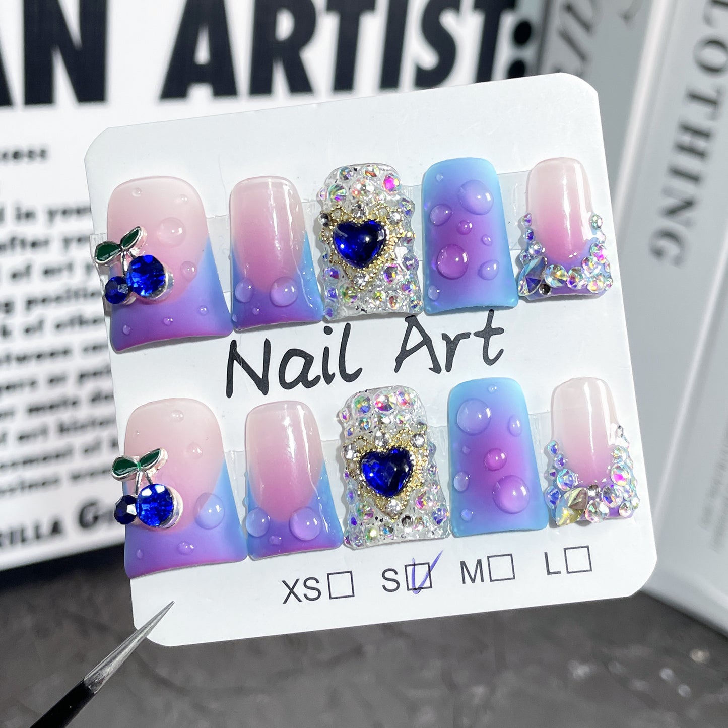 Uñas con forma de pico de pato, hielo transparente, rubor francés, uñas dulces y frescas, chica guapa, personalizadas, hechas a mano, venta al por mayor de fábrica de armaduras｜365nails