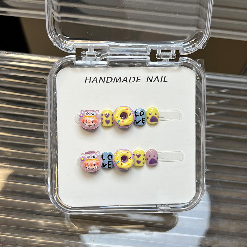 Cute Cartoon Kids Press On Nails Collection
