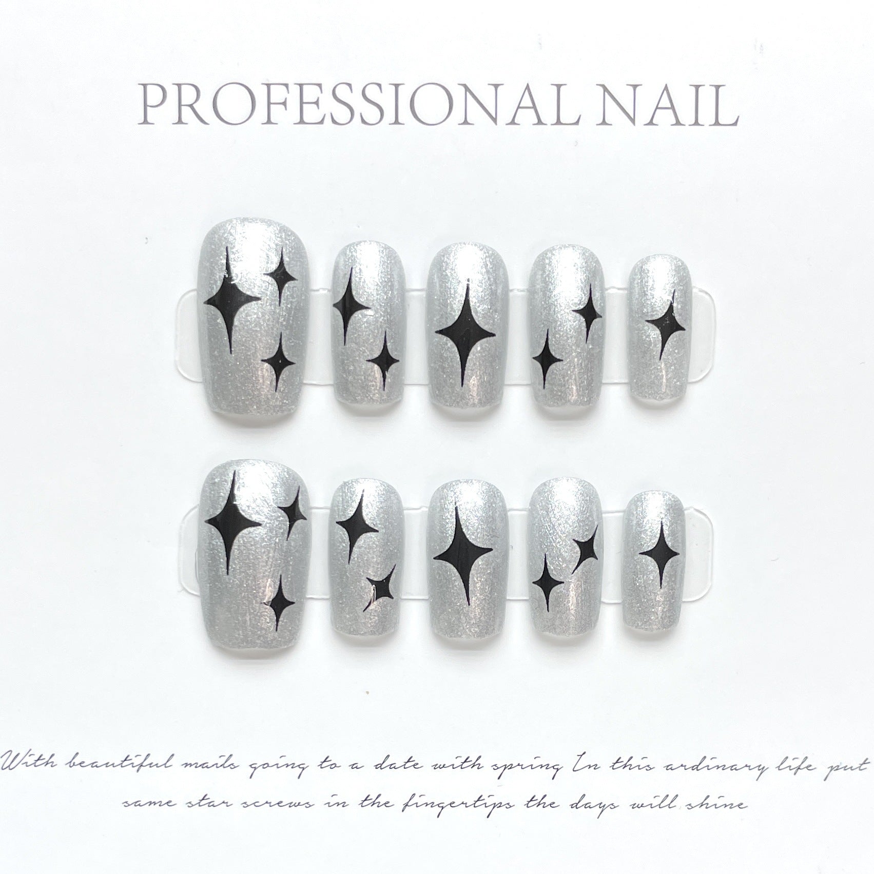 Mixed Stylish Short Medium Press On Nails Collection