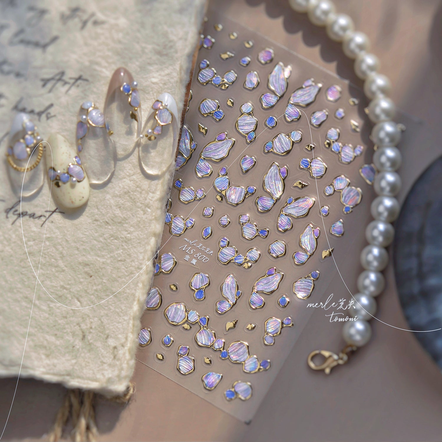365nails: "Iridescent Aurora Gemstone" – Nail Art Stickers