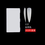 Nail Tips transparent press on nails piece XL nail piece 360 piece box light and thin full sticker ballet nail extended water drop nail piece