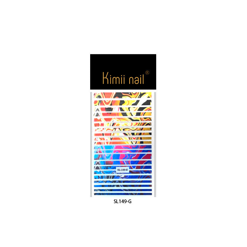 365nails: "Vintage Holographic Floral Border" – nail art stickers