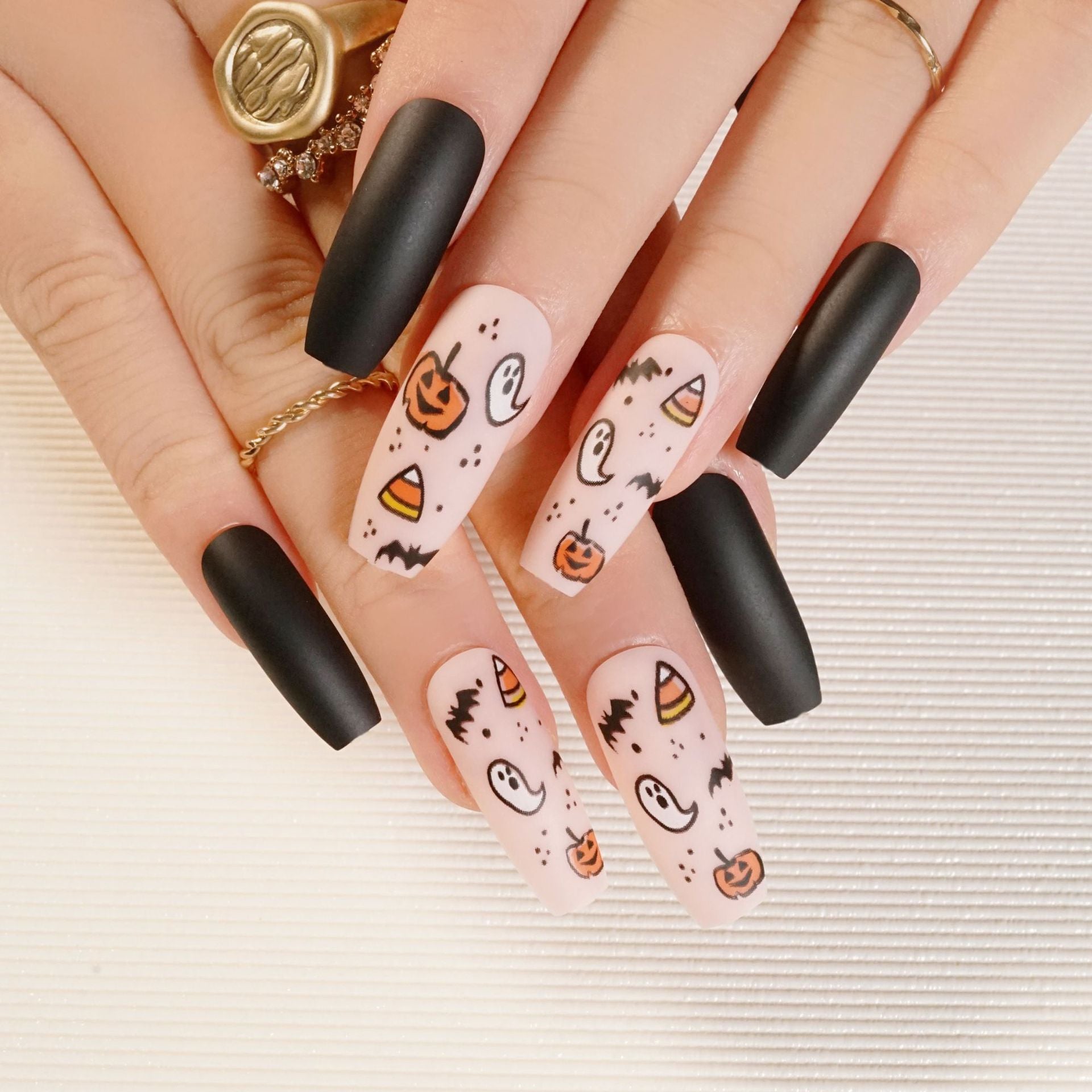 萬聖節系列 長款成品穿戴甲 假甲 甲貼｜365nails