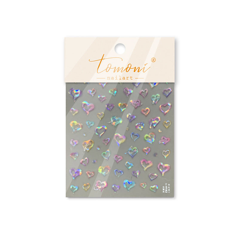 365nails: "Holographic Heart" – nail art stickers
