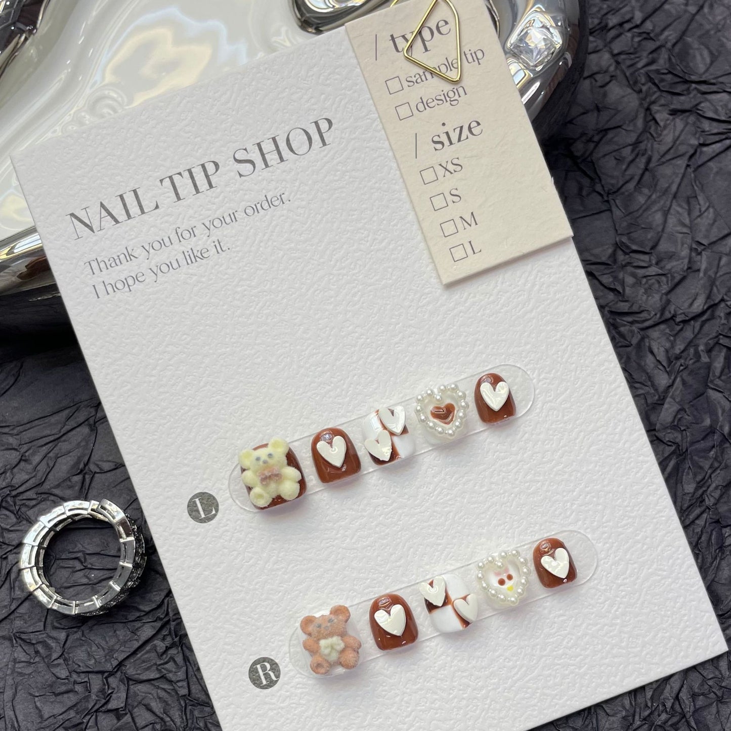 Cute Cartoon Kids Press On Nails Set