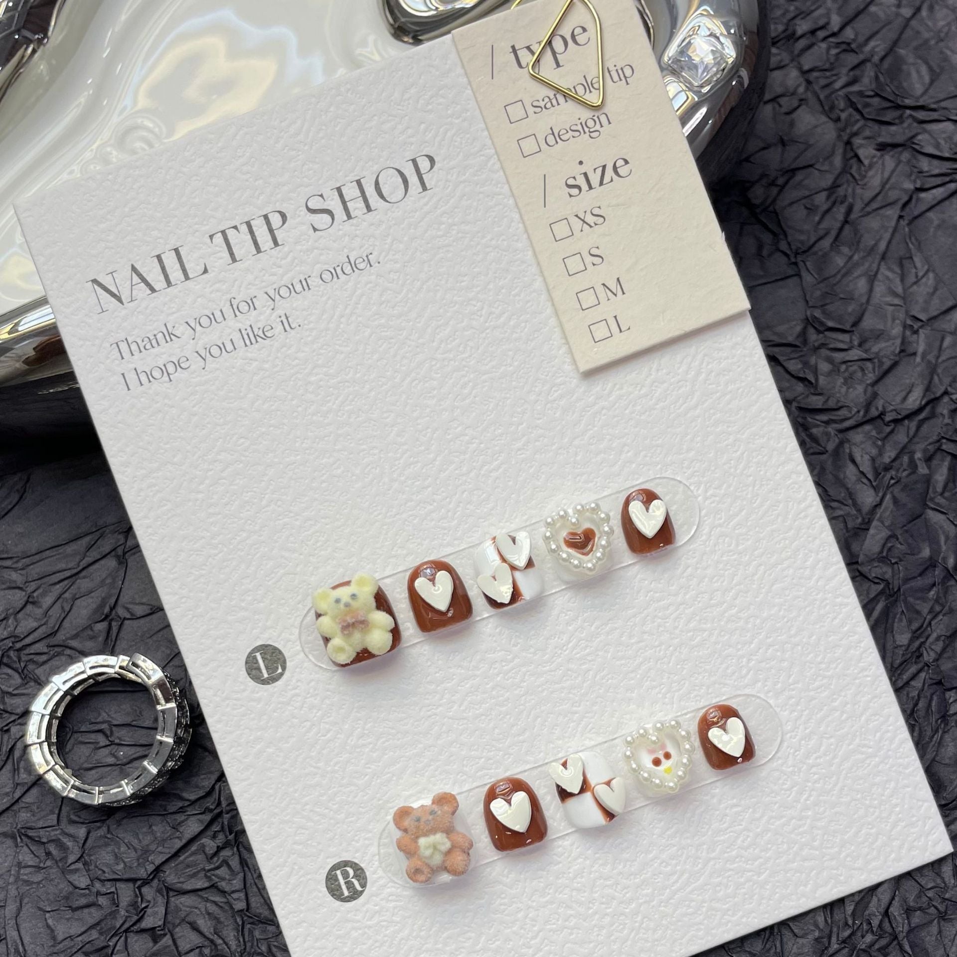 Cute Cartoon Kids Press On Nails Set