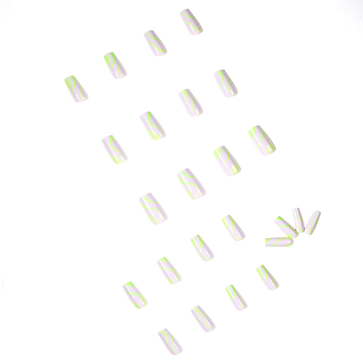 穿戴甲 簡約波浪系列 直供 美白｜365nails