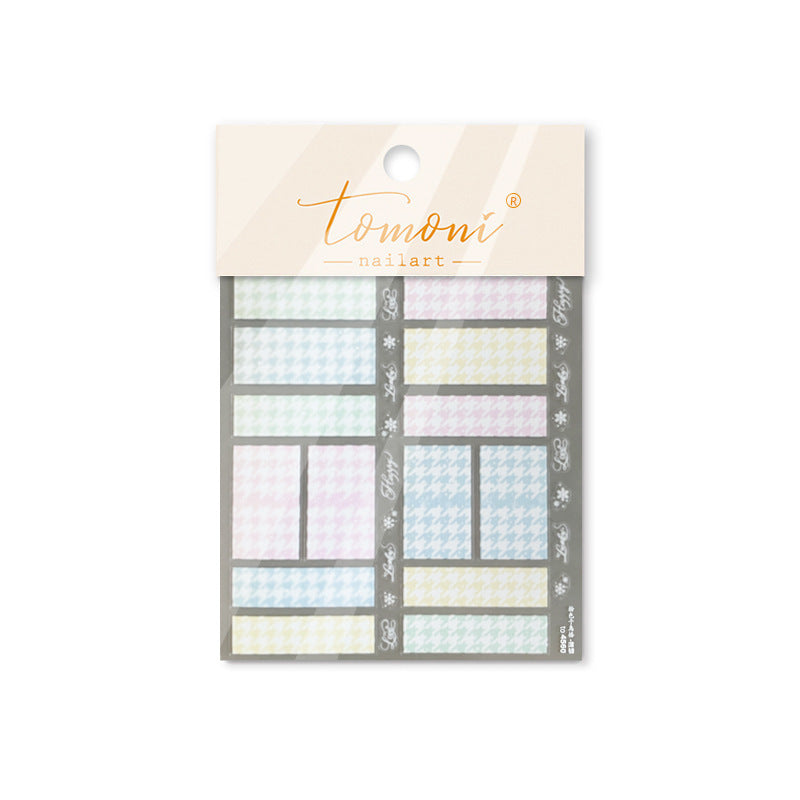 365nails: "Houndstooth Pattern" – nail art stickers