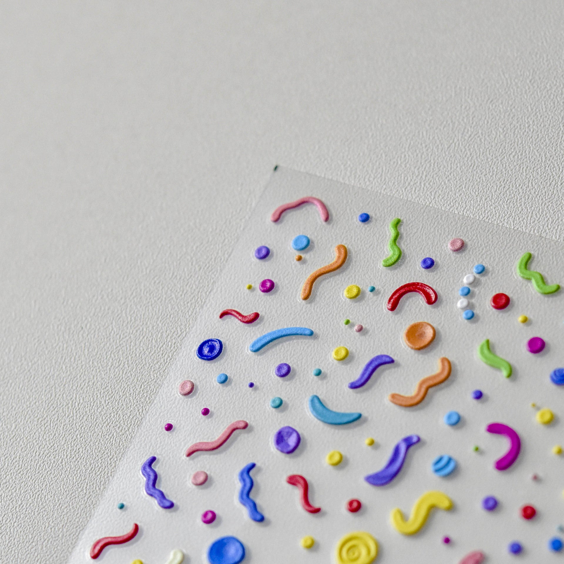 365nails: "Colorful Squiggle Dots Abstract" –Nail Art Stickers