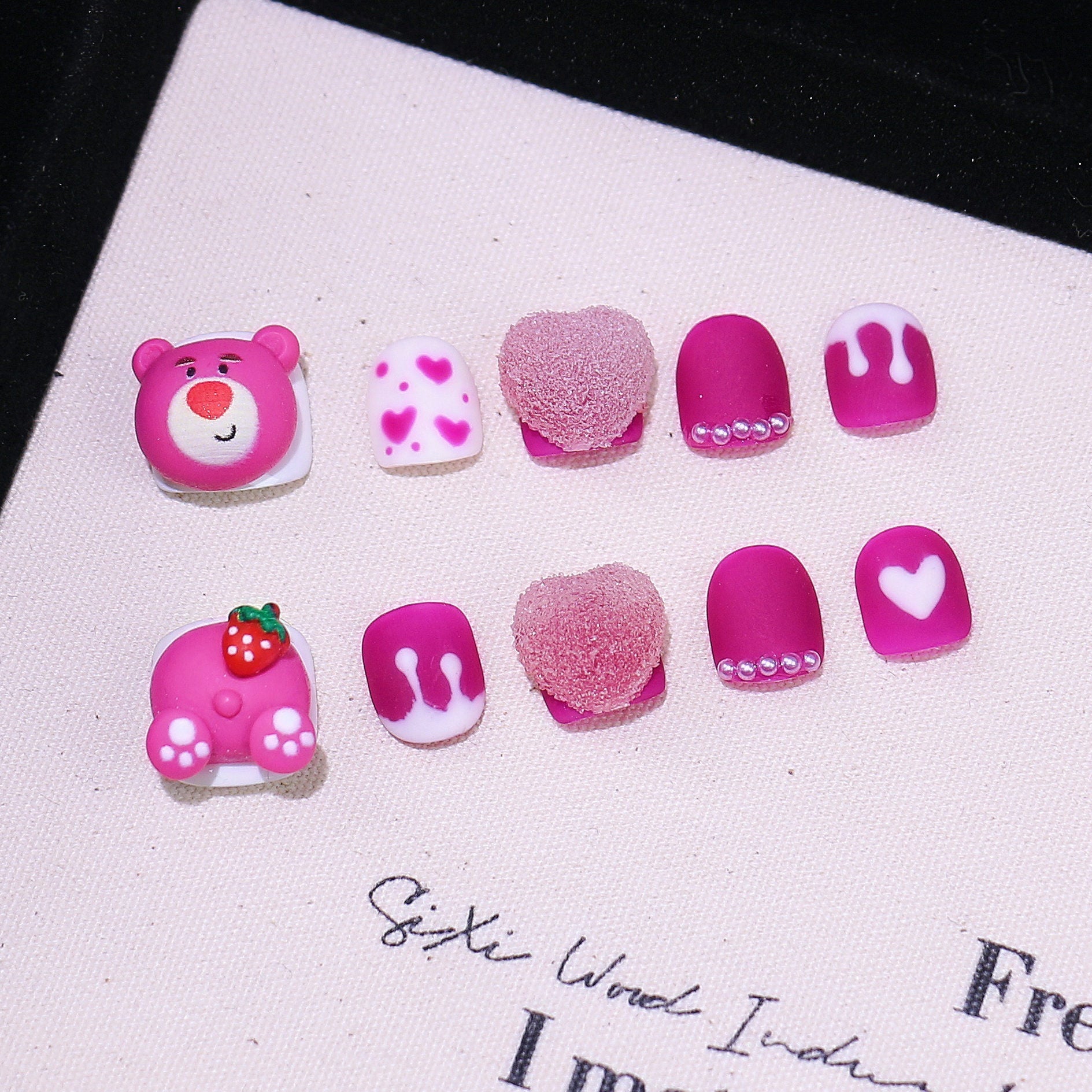 Children's special cute cartoon nail art 3-12 years old girls and children nail art film