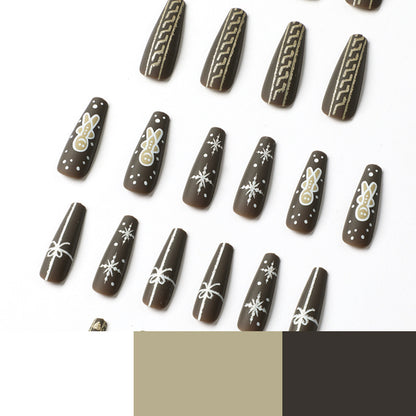 Nail art pieces Nail art finished Christmas gingerbread man bow love snowflake  finished s wholesale｜365nails