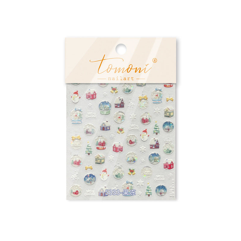 365nails: "Snow Globe Winter" – nail art stickers