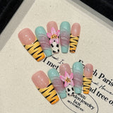 handmade press on nails Wear Summer Atmosphere Nail Art False Nails | 365nails