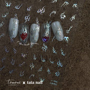 365nails: "Holographic Iridescent Flame" – Nail Art Stickers