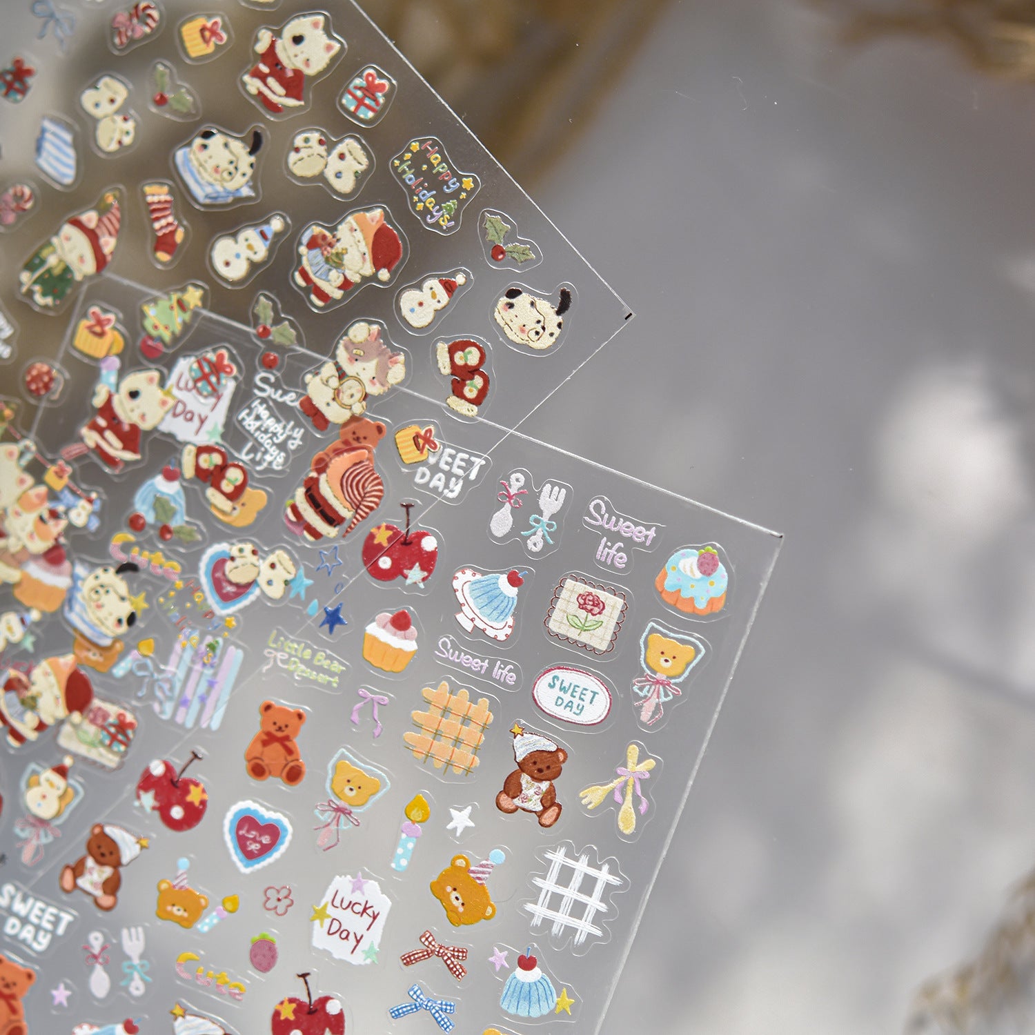 365nails: "Christmas cat & dog" – Nail Art Stickers
