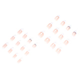 Unha francesa com strass e borda branca nude para usar armadura Atacado Unha com acabamento avançado para usar armadura Atacado de unhas｜365 unhas