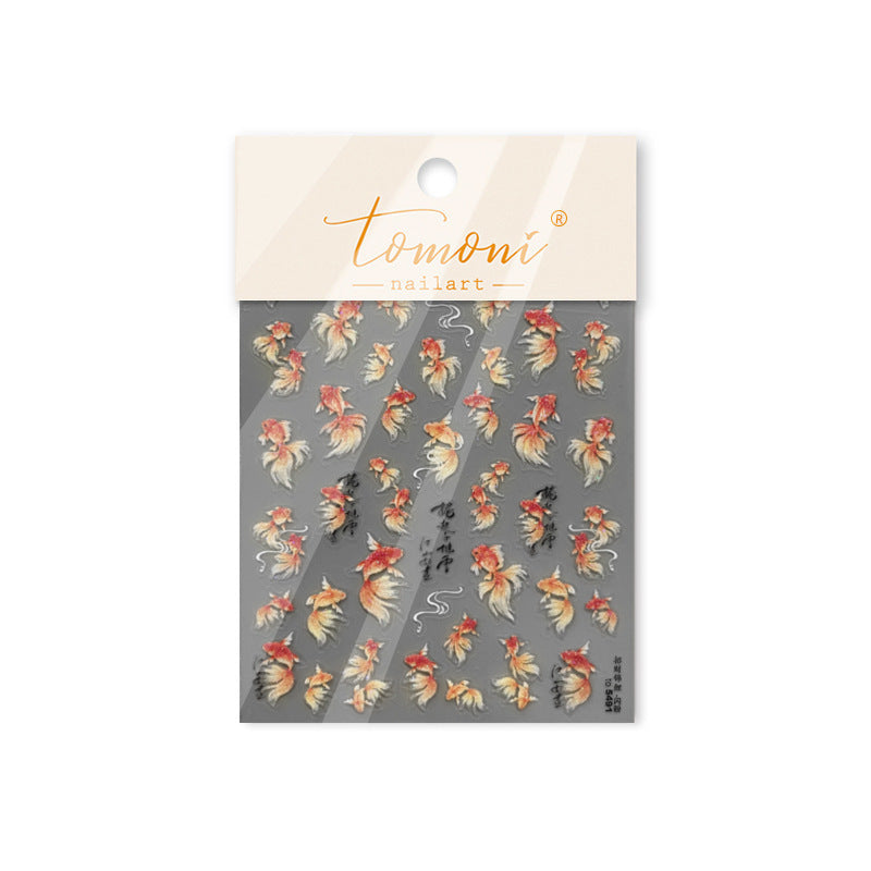 Ink Wash Goldfish – Chinese Style Nail Art Set