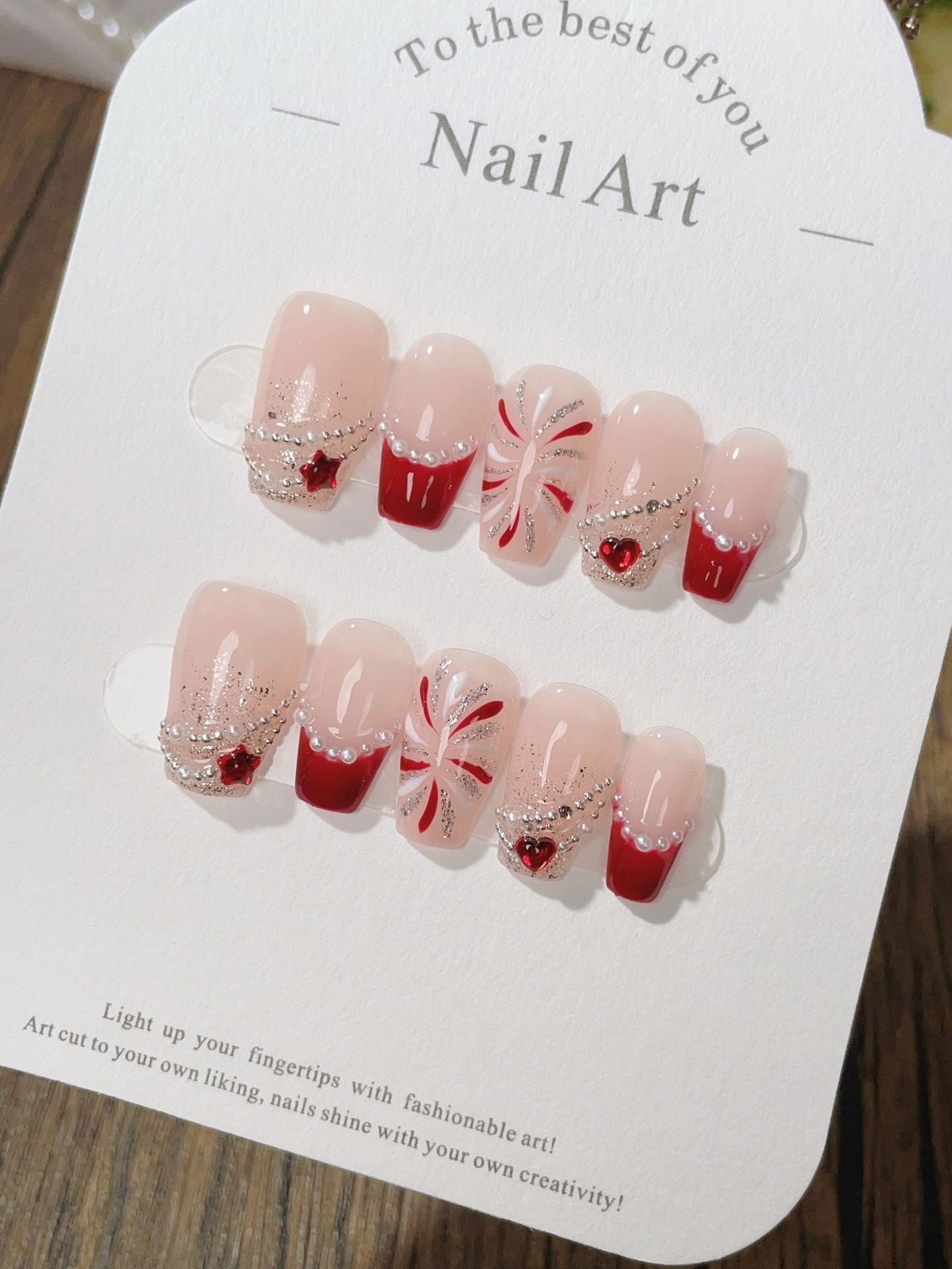 Christmas Collection Handmade press-on nails New Year