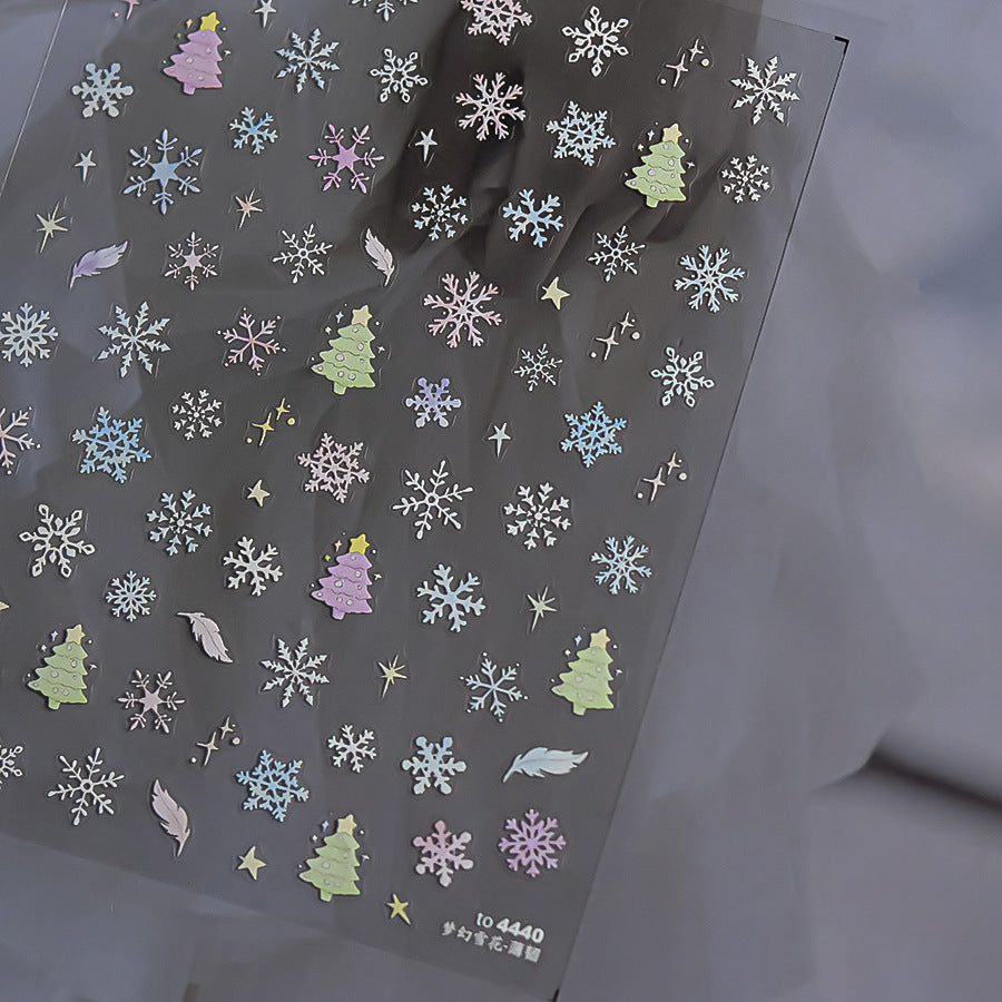 365nails: "Dreamy Snowflake & Christmas Tree" – nail art stickers