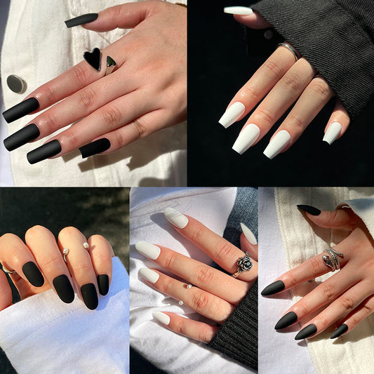 Wearing Nail Scrub Solid Color Collection Nail Patch Wearing Nail Patch Wholesale Wearing Nail Art Advanced Nail Patch Wholesale｜365nails
