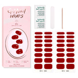 Semi-Cured Gel Nail Strips Pure Solid Glitter Glossy Design (MOQ=3)