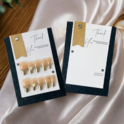 Luxury Rectangular Display Cards for Press On Nail Sets (MOQ=10)