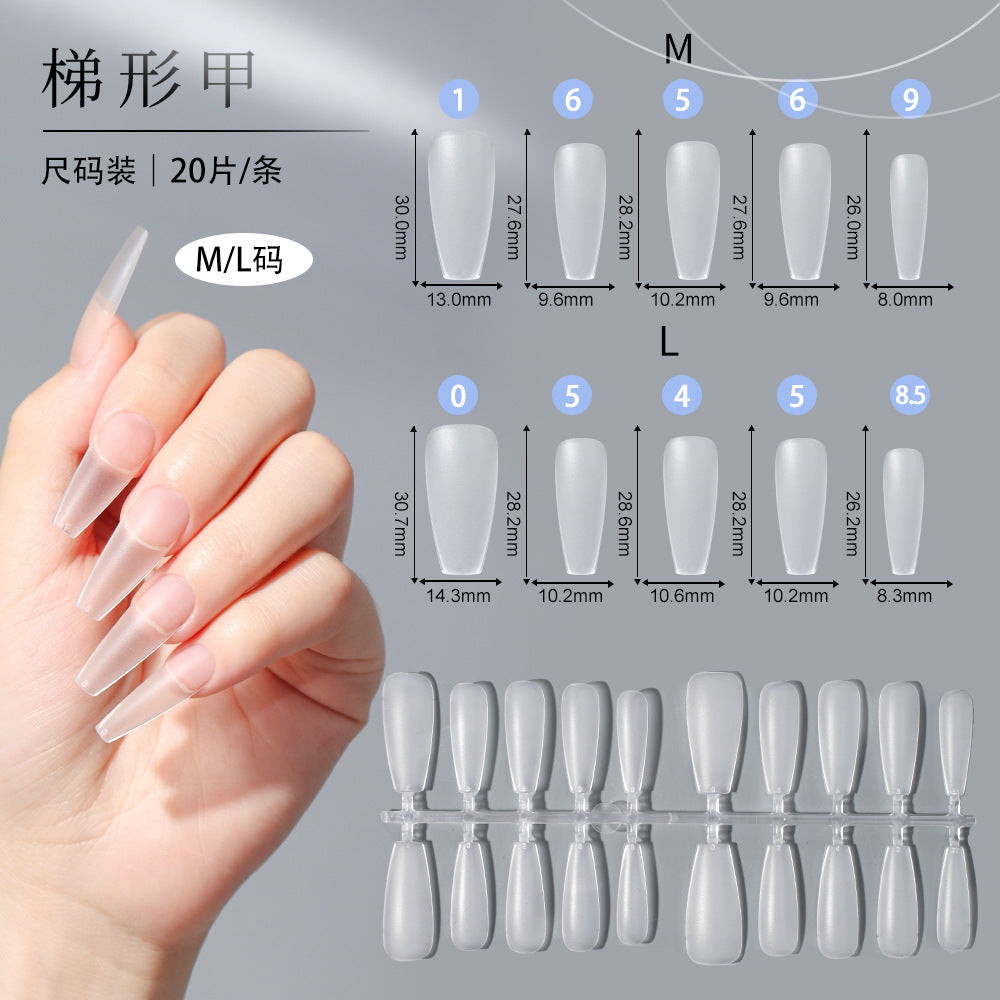 Everyday Collection: "Matte No-File Long Taper" – Matte No-File Long Taper Nail Tips