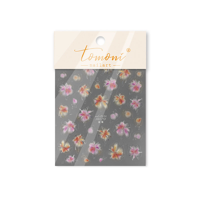 365nails: "Watercolor Gradient Flower" – nail art stickers
