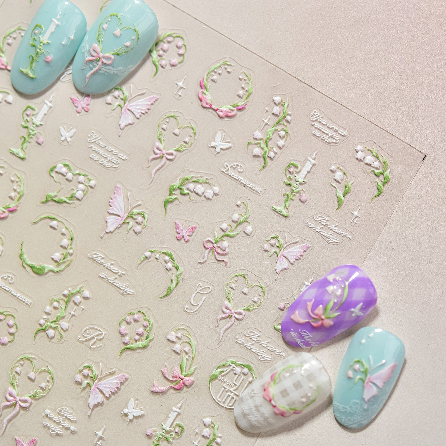 365nails: "Lily of the Valley Romance" – nail art stickers