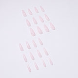 Serie Wave, uñas postizas blancas con acabado ondulado, parche para uñas, parche para uñas, uñas postizas | 365nails