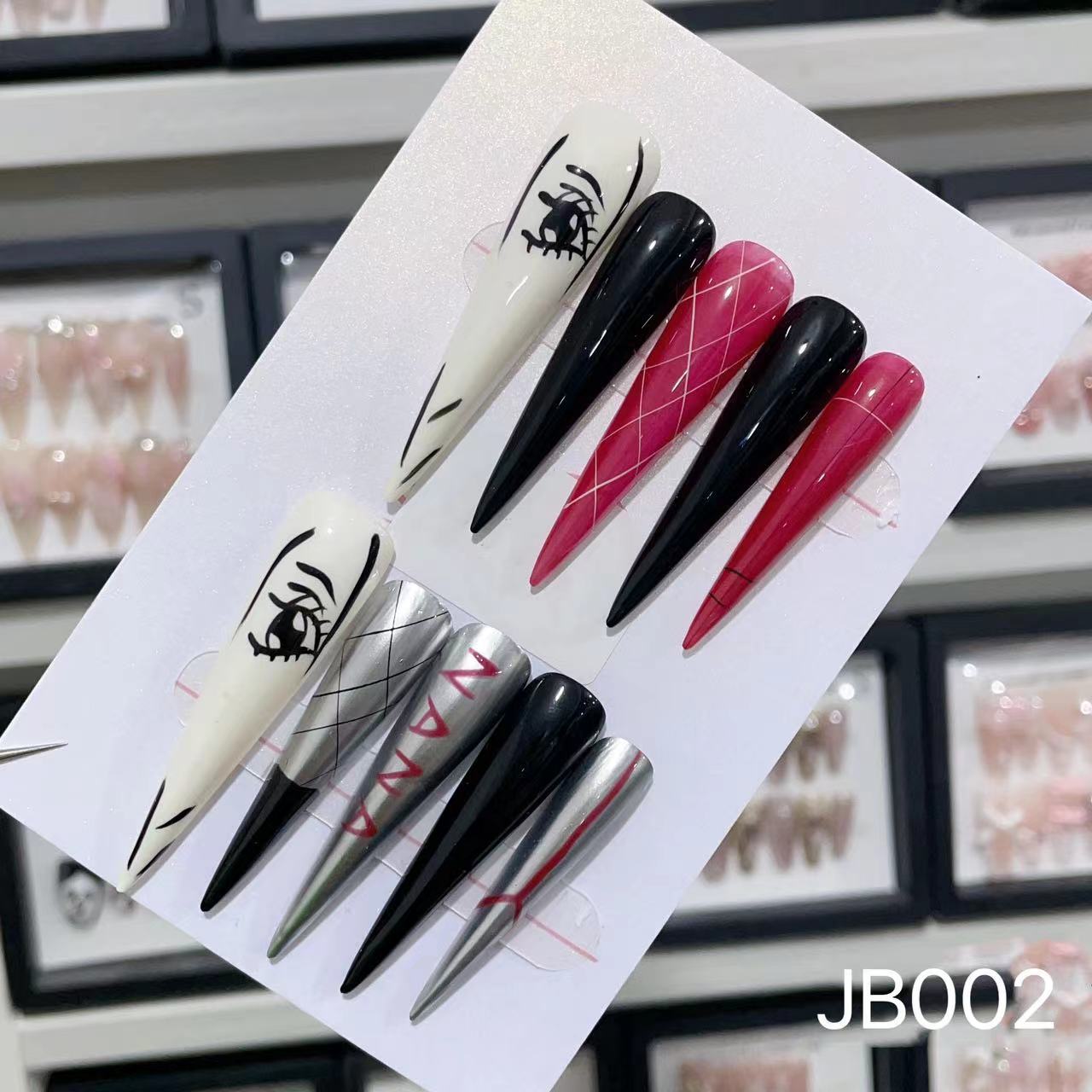 Extra Long 5.5cm Stiletto Press-On Nails Collection | Dozens of Styles | Reusable & Ready to Wear