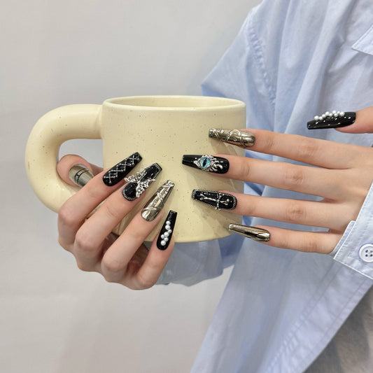 Pure handmade press on nails   nail art fake nails beauty | 365nails