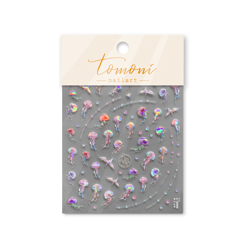 365nails: "Iridescent Jellyfish Ocean Bubble" – nail art stickers