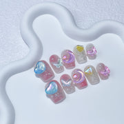 365nails: 「魔法少女月光」—短款棺材形手工製穿戴甲