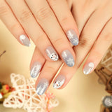 Christmas candy fake nails wholesale short nails art patch finished nails sticker press on nails removable｜365nails