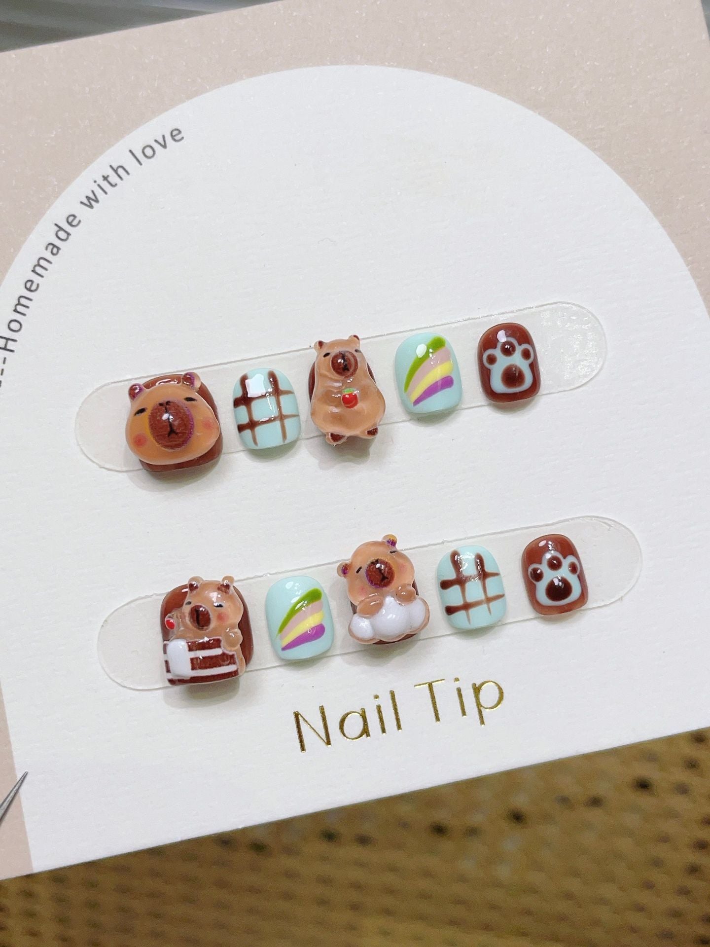 Children's special cute cartoon nail art 3-12 years old girls and children nail art film