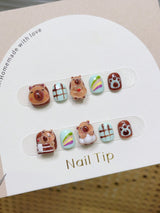 Children's special cute cartoon nail art 3-12 years old girls and children nail art film