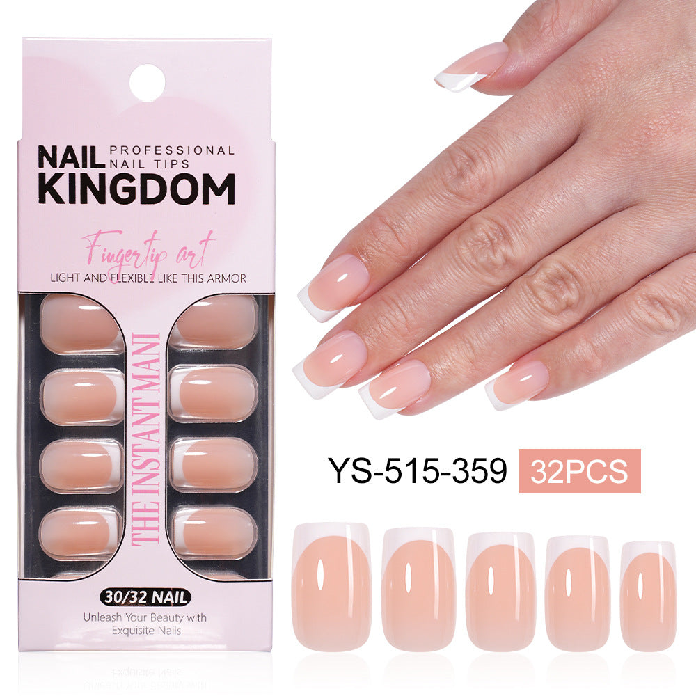 "Classic White French" - Timeless 32Pcs Press-On Nails Set