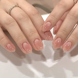 Simple Blush North American Hot Selling Short press-on nails